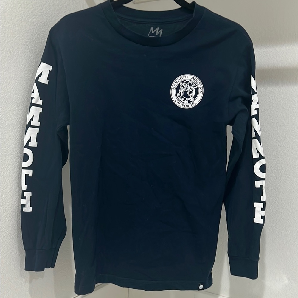 Classic Mammoth Mountain Long Sleeve Tee with White Graphics